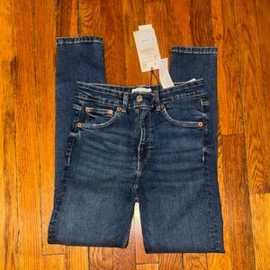 Zara Dark Blue Skinny Jeans